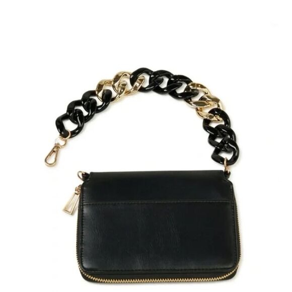 Zip Clutch no boundries annika Wristlet Wallet Purse Convertible Black - Picture 2 of 6